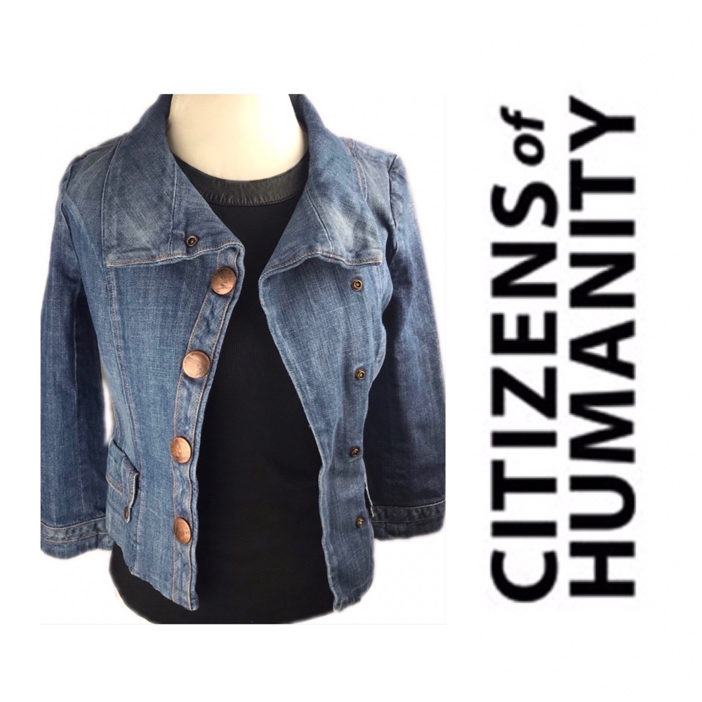 Citizens of Humanity Button Denim Jean Jacket
